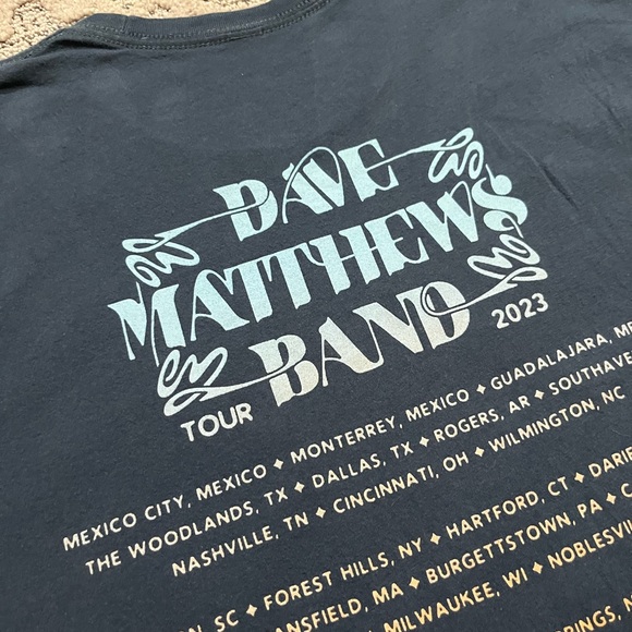 🎸 '23 Dave Matthews Band 2023 Space Surrounded Earth Soft Two Side Clean Tour T - Picture 13 of 14